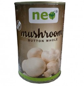 Neo Mushroom Button Whole   Tin  400 grams